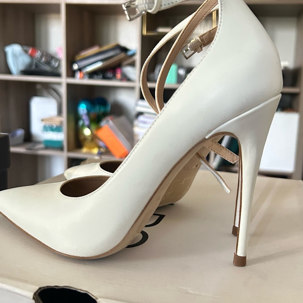 Aldo Chic White Heels